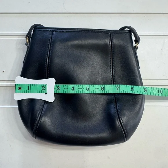 Coach Vintage Small Crossbody Pouch Framed Black Leather Purse Bag 9990 USA - Picture 6 of 7